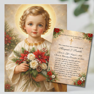 Cartão De Visita Menino Jesus Memorial Funerário Católico de Natal
