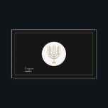 Cartão De Visita Menorah<br><div class="desc">Menorah Cartão de visita pode ser usado para vários fins. O Cartão de visita Menorah é totalmente personalizável. Projetado por Norman Reutter</div>