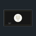 Cartão De Visita Menorah<br><div class="desc">Menorah Cartão de visita pode ser usado para vários fins. O Cartão de visita Menorah é totalmente personalizável. Projetado por Norman Reutter</div>