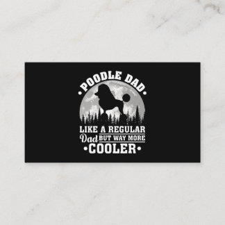 Cartão De Visita Mens Poodle Dad Like A Regular Dad Funny Poodle Do