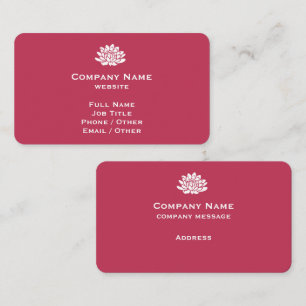 Cartão de visita Menta Viva personalizável