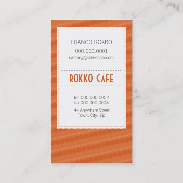 CARTÃO DE VISITA: menu funky 6 (Frente)