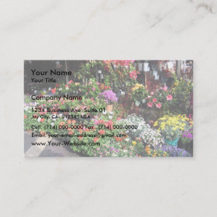 Cartão De Visita Mercado Da Flor Em Nice, França