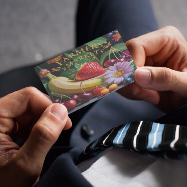 Cartão De Visita Mercado dos agricultores (A) (Criador carregado)