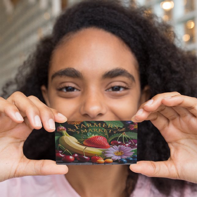 Cartão De Visita Mercado dos agricultores (A) (Criador carregado)