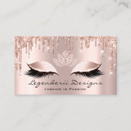 Cartão De Visita Mercedes Fashion Eyelash Lashes Glitter Lotus