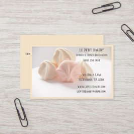 Cartão De Visita Merengue Bakery Baker Assar de pastelaria Chef