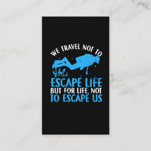 Cartão De Visita Mergulhador Scuba - Esportes aquáticos Scuba Mergi