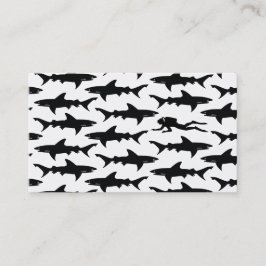 Cartão De Visita Mergulho autónomo do tubarão preto/carta patente