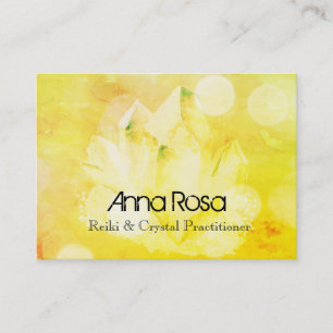Cartão De Visita Mestre de cristal espiritual de Reiki da ioga da