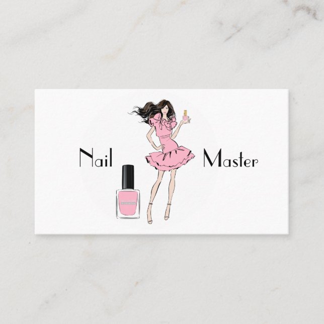 Cartão De Visita Mestre do prego (Frente)