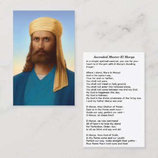 Cartão De Visita Mestre El Morya, Senhor do Primeiro Raio