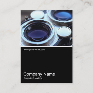 Cartão De Visita &Metade da Foto - Câmera TLR Vintage