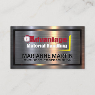 Cartão De Visita Metal Alumínio   Vantagem no manuseio de material