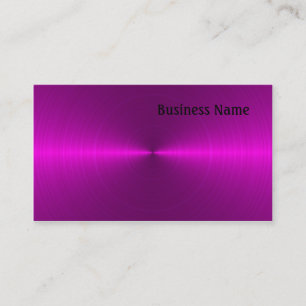 Cartão De Visita Metal cor-de-rosa