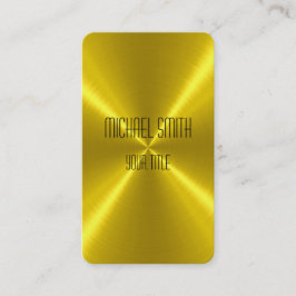 Cartão De Visita Metal de aço Dourado