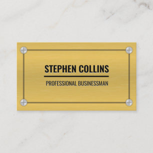 Cartão De Visita Metal e parafusos de alumínio