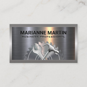 Cartão De Visita Metal   Motoveleiro de serra industrial