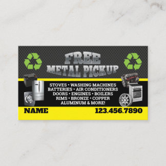 Cartão De Visita Metal Pick up Business Cards - English-Spanish
