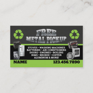 Cartão De Visita Metal Pick up Business Cards - English-Spanish