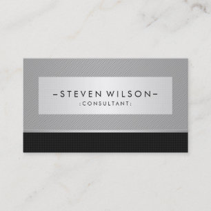 Cartão De Visita Metal Professional Moderno e Elegante Simples