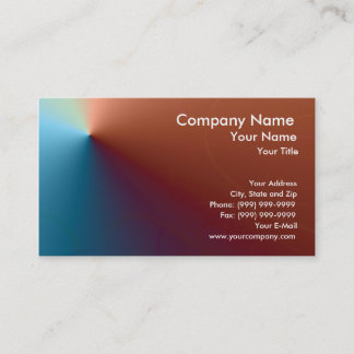 Cartão De Visita Metálico azul e vermelho
