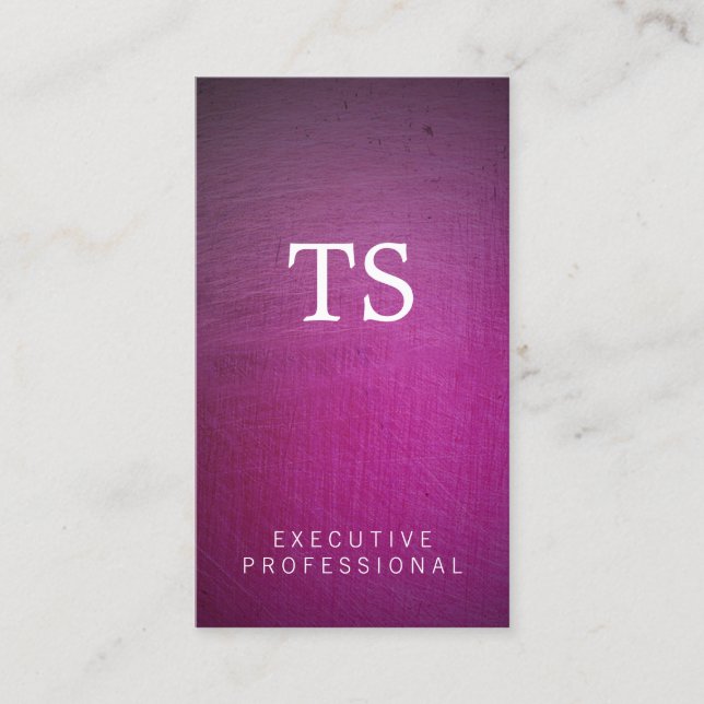 Cartão De Visita Metálico Brucado (glamour) (Frente)