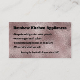 Cartão De Visita Metálico Cinzento Escuro Falso