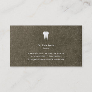 Cartão de visita Metálico-dentário elegante