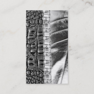 Cartão de visita metálico do cristal de rocha do