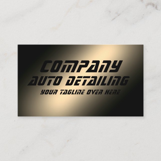 Cartão de visita metálico dourado (Frente)