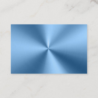 Cartão de visita metálico-moderno Chic Blue