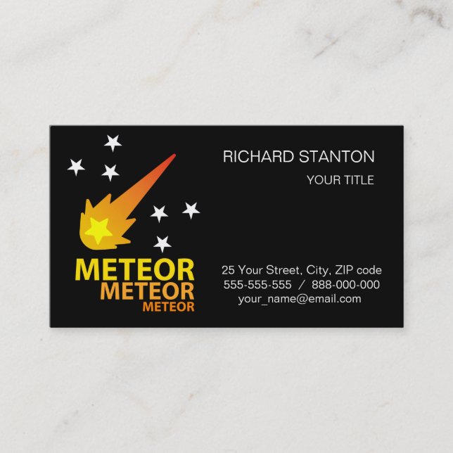 Cartão De Visita Meteor (Frente)