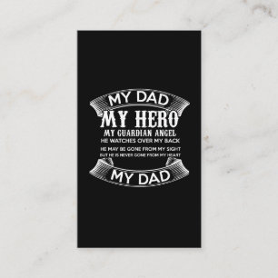 Cartão De Visita meu pai meu herói meu anjo guardião que ele assi