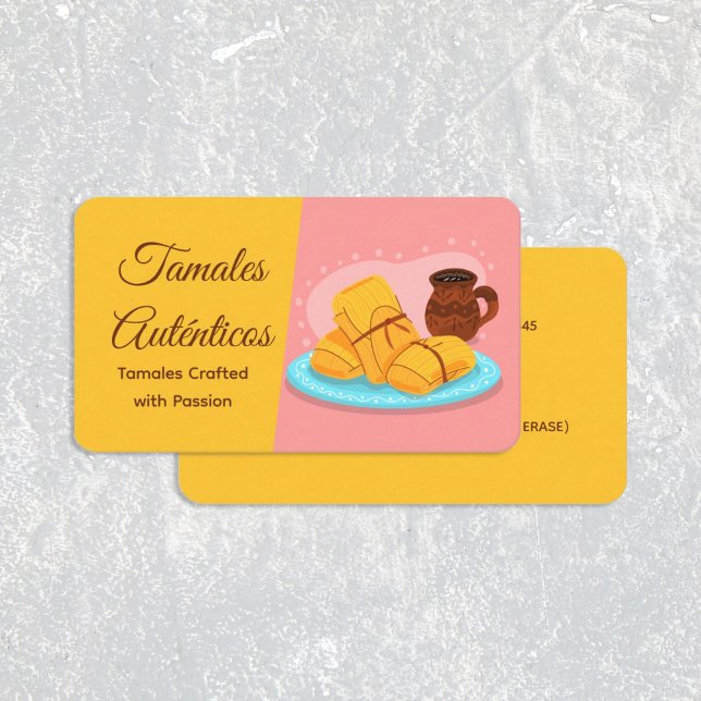 Cartão De Visita mexicano Tamales (Mexican Tamales Business Card)