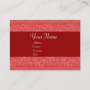 CARTÃO DE VISITA MIÇANGAS DE FASHION VERMELHAS