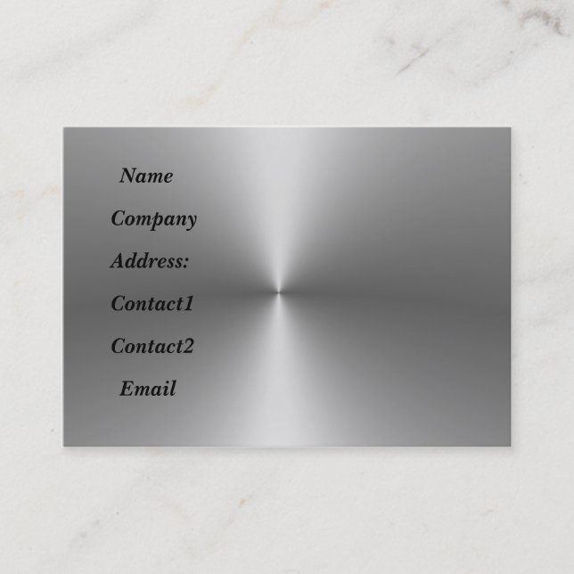 Cartão De Visita miçangas de metal lateral 2 (Frente)