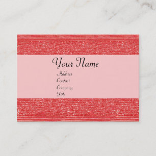 CARTÃO DE VISITA MIÇANGAS DE MODA VERMELHA