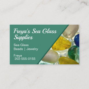 Cartão De Visita Miçangas de vidro do mar Suprimento de Artesanato 