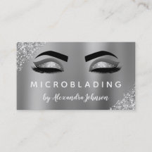 Microbexiga de Eyelashes de Glitter de Prata