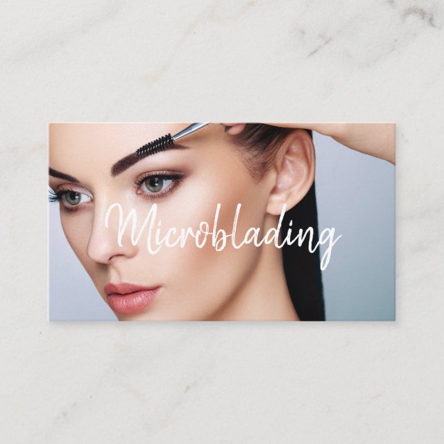 Cartão De Visita Microblading & Maquiagem Permanente (Frente)