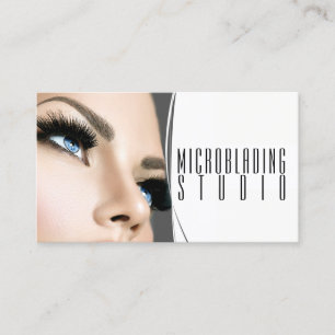 Cartão De Visita Microblading Moderna, Sobrancelhas, Maquiagem Perm