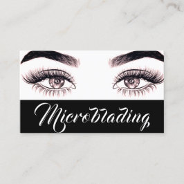 Cartão De Visita Microblading Moderna, Sobrancelhas, Maquiagem Perm