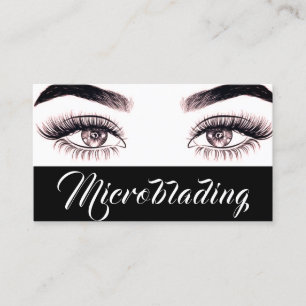 Cartão De Visita Microblading Moderna, Sobrancelhas, Maquiagem Perm