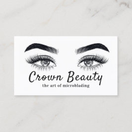 Cartão De Visita Microblading Moderna, Sobrancelhas, Maquiagem Perm