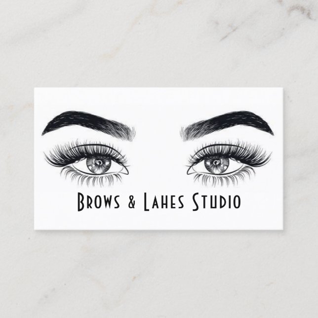 Cartão De Visita Microblading Moderno, Sobrancelhas, Maquiagem Perm (Frente)