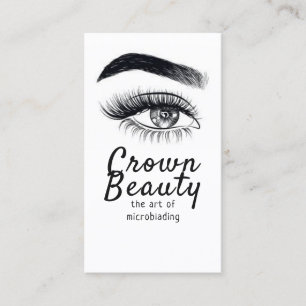 Cartão De Visita Microblading Moderno, Sobrancelhas, Maquiagem Perm