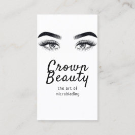 Cartão De Visita Microblading Moderno, Sobrancelhas, Maquiagem Perm