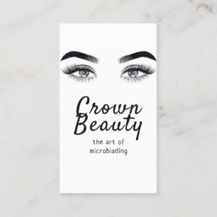 Cartão De Visita Microblading Moderno, Sobrancelhas, Maquiagem Perm