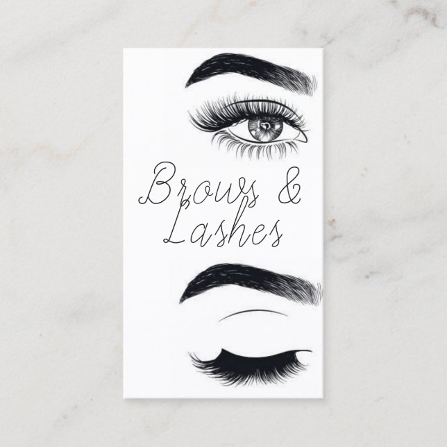 Cartão De Visita Microblading Moderno, Sobrancelhas, Maquiagem Perm (Frente)